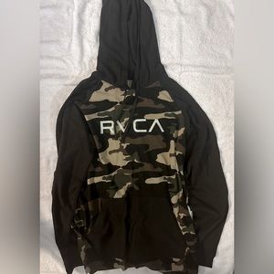 RVCA Men’s Hoodie Shirt, Size Medium, Camo, like new!